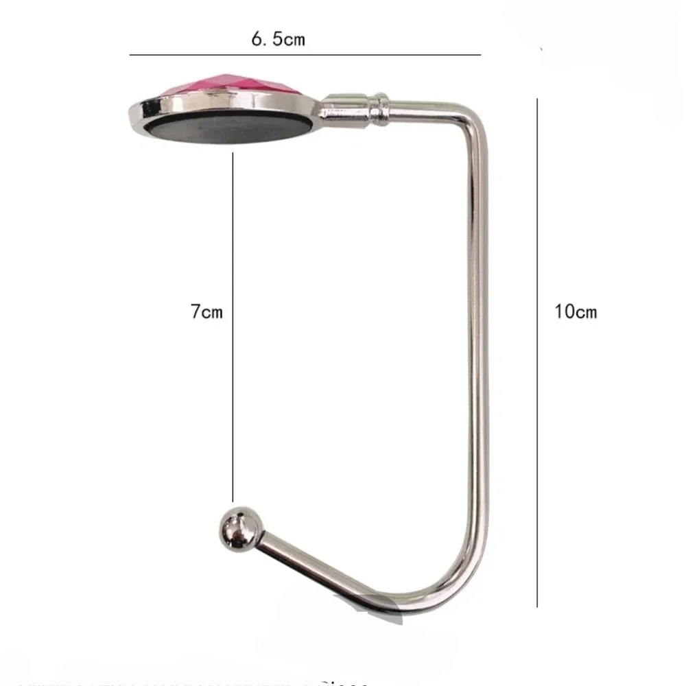 Purse Hook Rhinestone In Pink - Picture 4 of 10